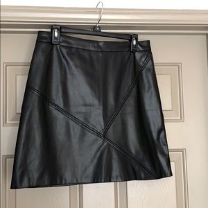 Black pleather skirt
